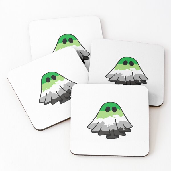 Item preview, Aromantic Flag Ghost designed and sold by Cait-Creates22.