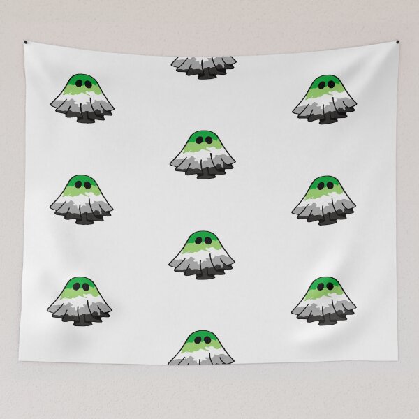 Item preview, Aromantic Flag Ghost designed and sold by Cait-Creates22.