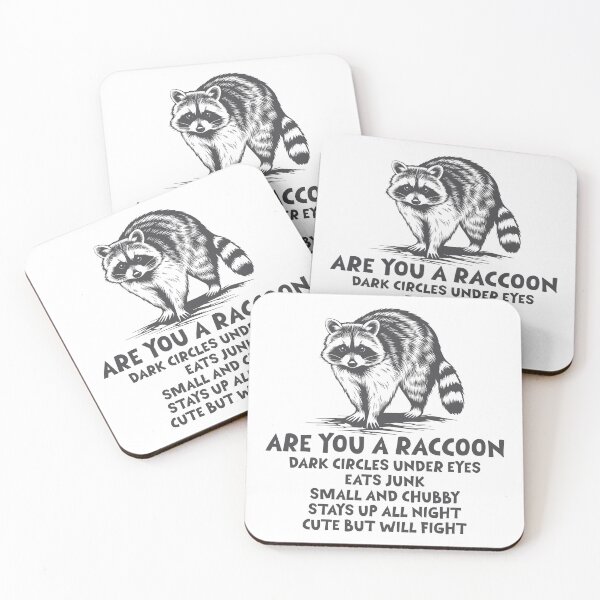 Item preview, Are You a Raccoon? Funny Self-Check List designed and sold by chillaxcats.