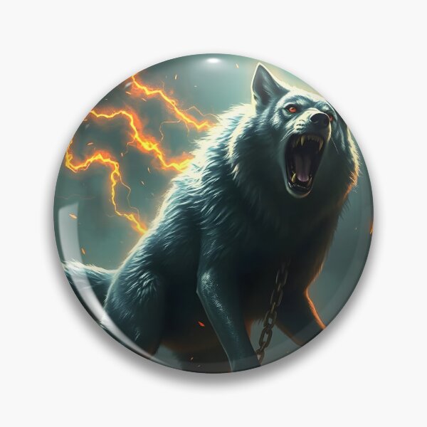 Item preview, Fenrir breaking free designed and sold by laurencecrea.