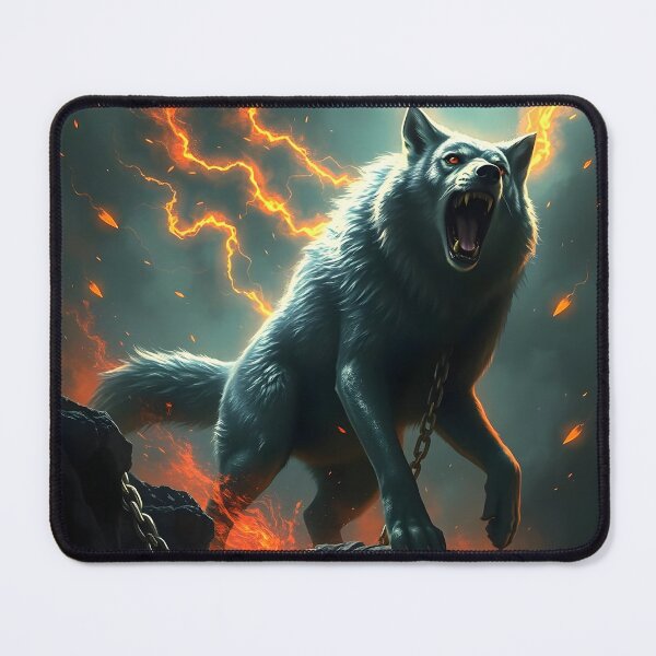 Item preview, Fenrir breaking free designed and sold by laurencecrea.