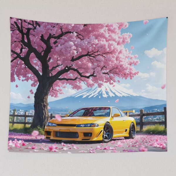 Item preview, Silvia S15 Spec-R JDM Drift Queen | Yellow Lightning Sakura designed and sold by RCStoreUy.