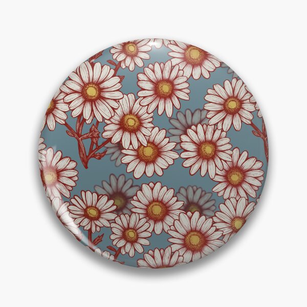 Item preview, Handmade vintage Daisy Seamless Pattern designed and sold by Rômulo Queiroz.