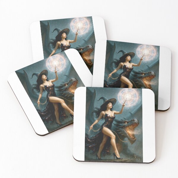 Item preview, The Sorceress of the Bound Beast - Sorceress Fantasy Collection (3/10) designed and sold by RinWinArts.