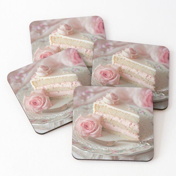 Item preview, Rose Delight Cake Slice designed and sold by TurtleDream.