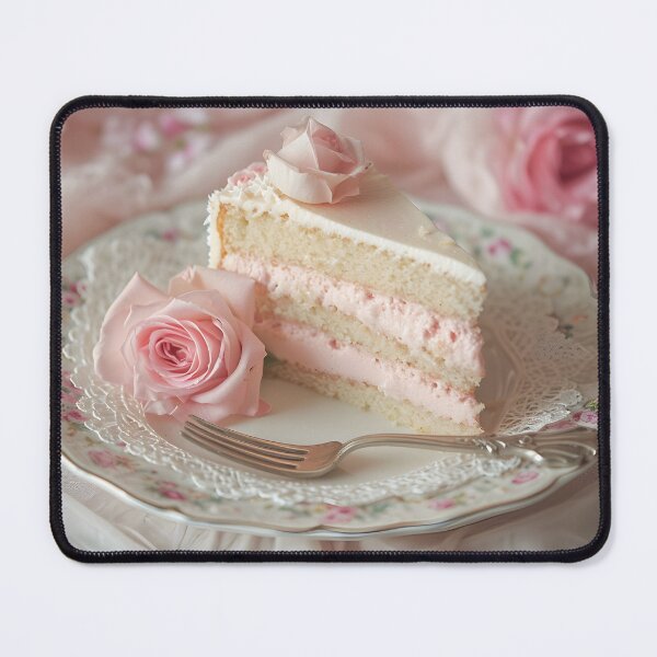 Item preview, Rose Delight Cake Slice designed and sold by TurtleDream.