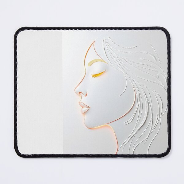 Aperçu de l'œuvre Silhouette de femme minimaliste en relief créée et vendue par VA Design.