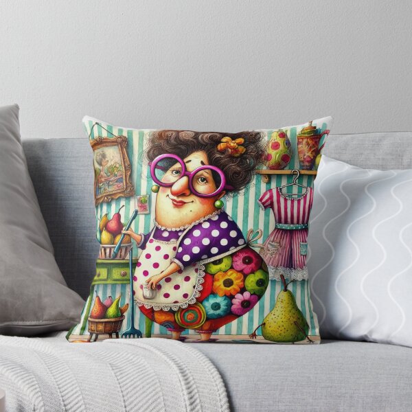 Item preview, Whimsical World of Granny's Housekeeping designed and sold by Beyond The Canvas.