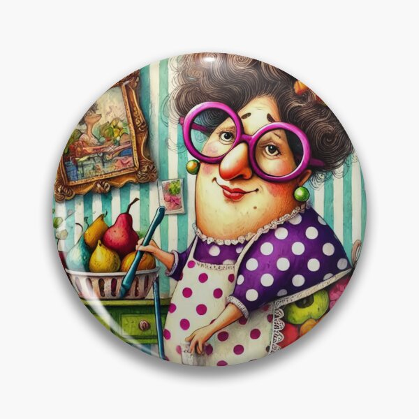 Item preview, Whimsical World of Granny's Housekeeping designed and sold by Beyond The Canvas.