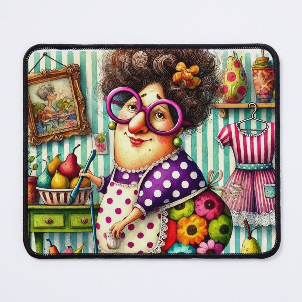 Item preview, Whimsical World of Granny's Housekeeping designed and sold by Beyond The Canvas.