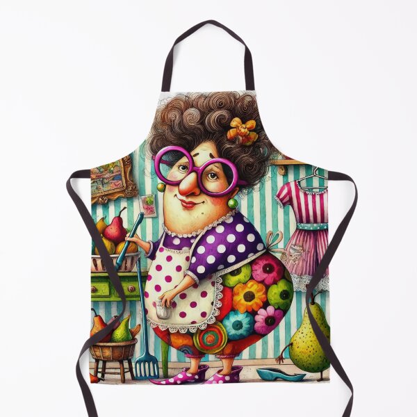 Item preview, Whimsical World of Granny's Housekeeping designed and sold by Beyond The Canvas.