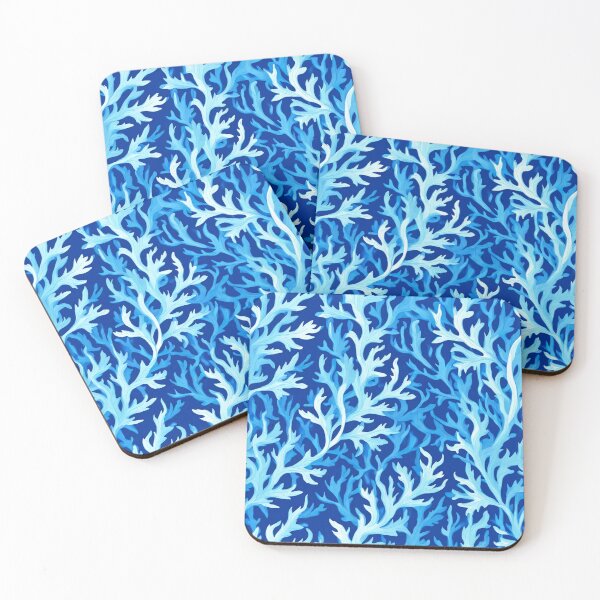 Item preview, Blue Seaweed Coastal Textile Pattern  designed and sold by Marymarice.
