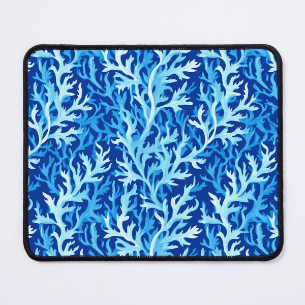 Item preview, Blue Seaweed Coastal Textile Pattern designed and sold by Marymarice.