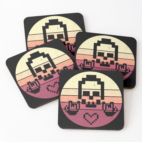 Item preview, 8-Bit Skull Rocker with Heart Pixel designed and sold by electrovista.