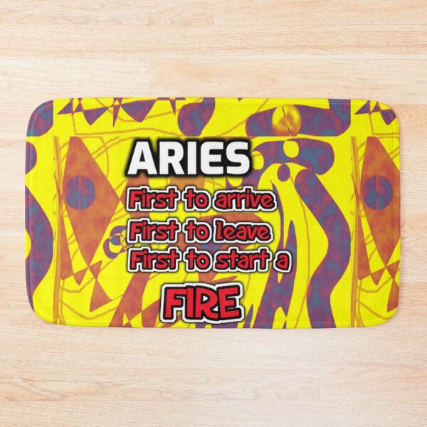 Item preview, Aries first to arrive funny quote designed and sold by SmashingDeals.