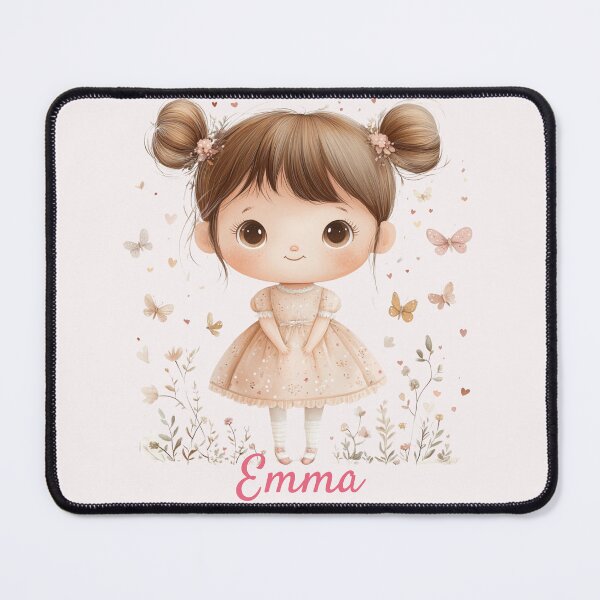Item preview, Emma Baby Girl Name – Cute Doll Illustration in Pastel Style designed and sold by daila70.