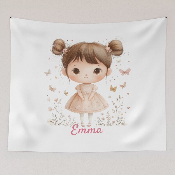 Item preview, Emma Baby Girl Name – Cute Doll Illustration in Pastel Style designed and sold by daila70.