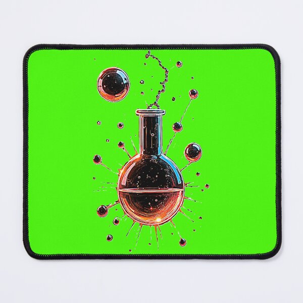 Item preview, Neon Chemistry Flask Explosion | Futuristic Science Lab Art designed and sold by Dark-Circuit-Haven.