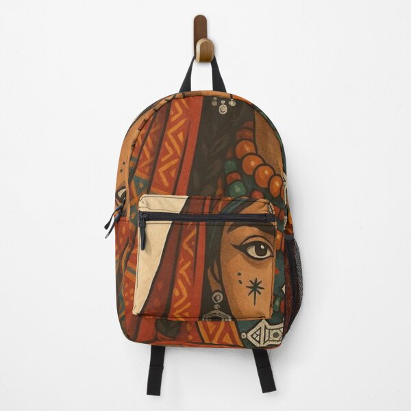 Item preview, Berber Desert Muse | Amazigh Woman Portrait in Tribal Jewel Tones designed and sold by GeekGliter.