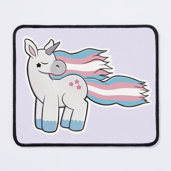 Item preview, LGBTQ Trans pride unicorn  designed and sold by PinklunaticArt.