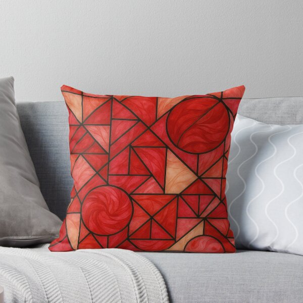 Item preview,  Geometric Stained Glass Effect on Handmade Ebru Art designed and sold by Pacika.