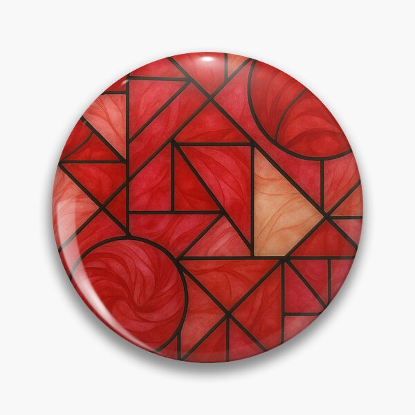 Item preview,  Geometric Stained Glass Effect on Handmade Ebru Art designed and sold by Pacika.