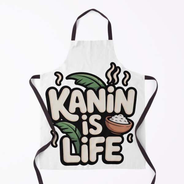 Item preview, Kanin Is Life – Cute Filipino Typography with Rice Bowl & Warm Food Colors designed and sold by IdeoGallery.