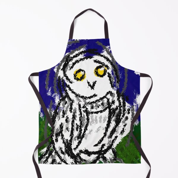 Item preview, Snowy Owl Abstract designed and sold by LaurenEhretArt.