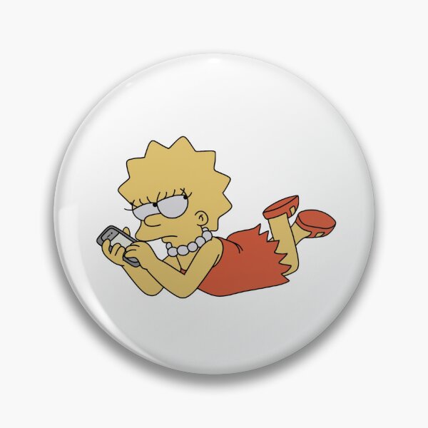 Item preview, Lisa Simpson On Her Phone designed and sold by WillowTreeArt.