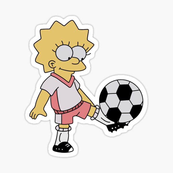 Item preview, Lisa Simpson Playing Soccer designed and sold by WillowTreeArt.