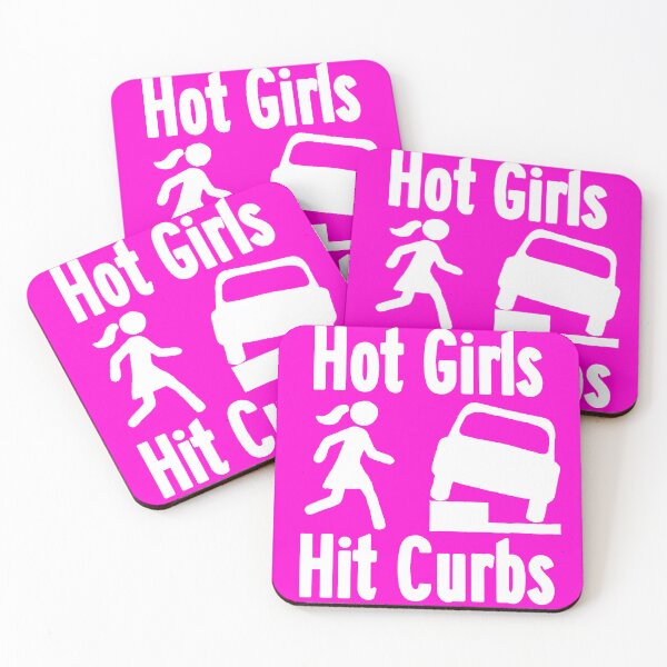 Item preview, Hot Girls Hit Curbs - Pink  designed and sold by Kliethermes28.