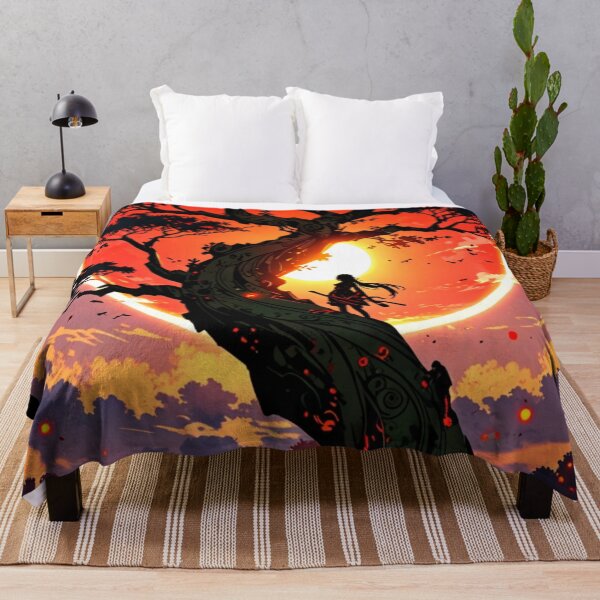 Item preview, Warrior at the Enchanted Tree Under a Fiery Eclipse designed and sold by SuperNerdStore.