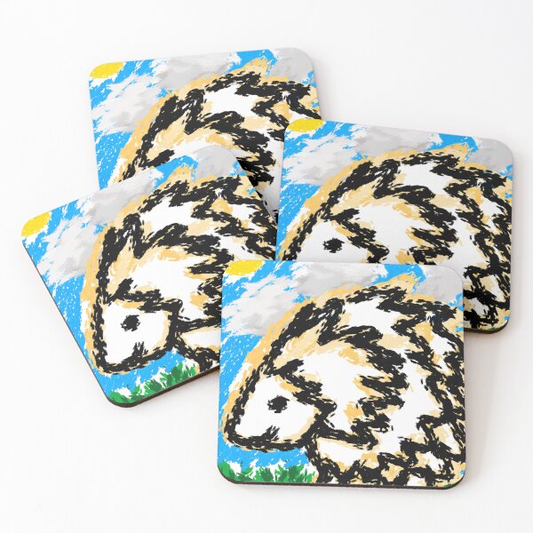 Item preview, Hedgehog Abstract designed and sold by LaurenEhretArt.