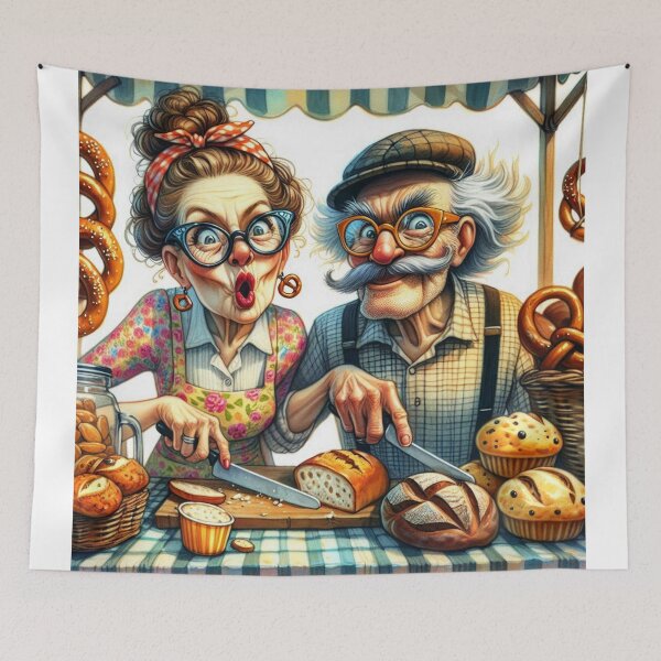 Item preview, Whimsical Bakers designed and sold by Beyond The Canvas.