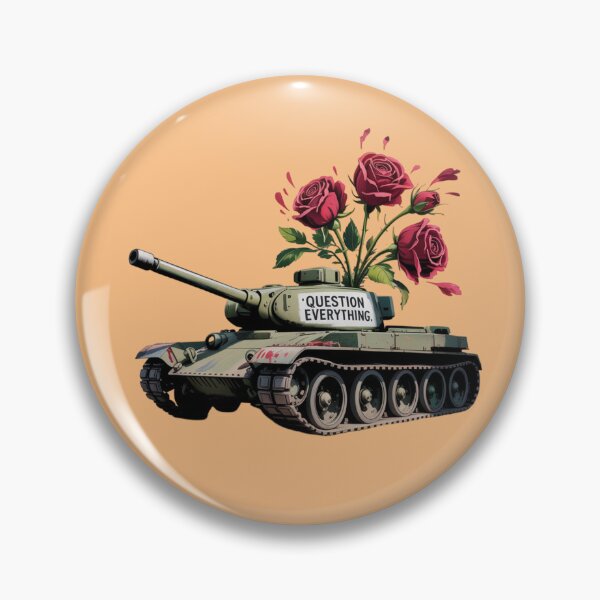 Item preview, Banksy Style Tank Roses - Question Everything designed and sold by 123ks.