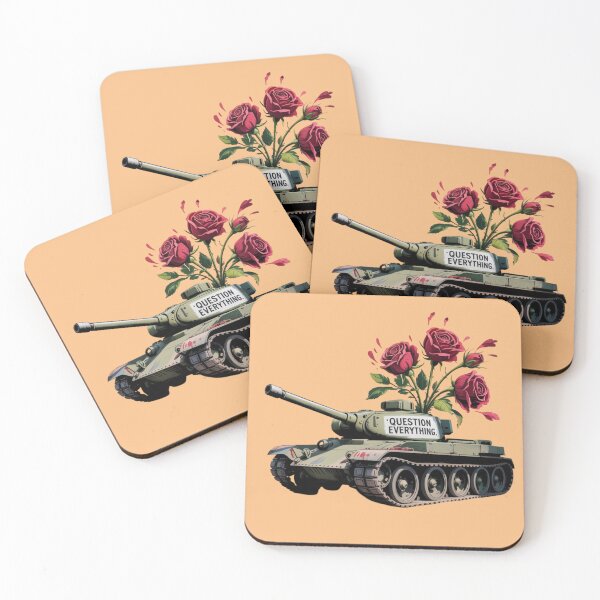 Item preview, Banksy Style Tank Roses - Question Everything designed and sold by 123ks.