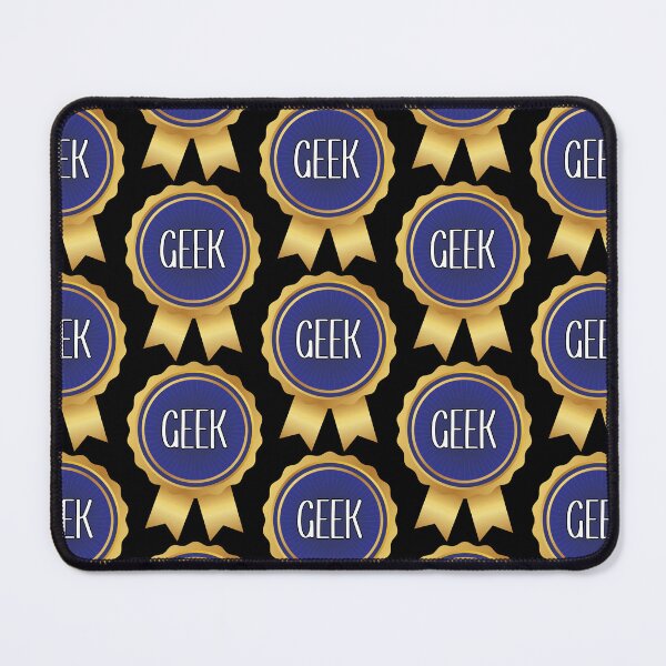 Item preview, Gold & Blue Geek Medal designed and sold by Jovie-Patch.