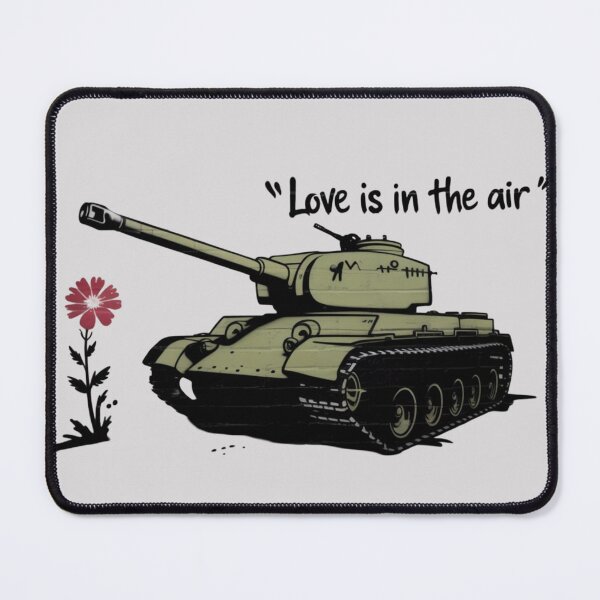 Item preview, Banksy Style Tank - Love is in the air designed and sold by 123ks.