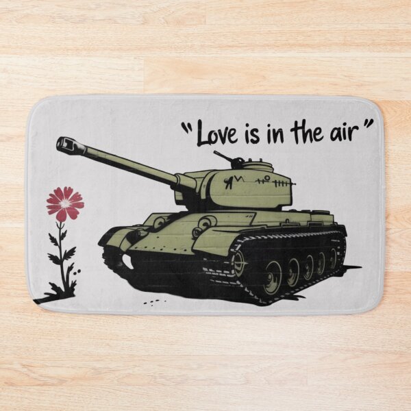 Item preview, Banksy Style Tank - Love is in the air designed and sold by 123ks.
