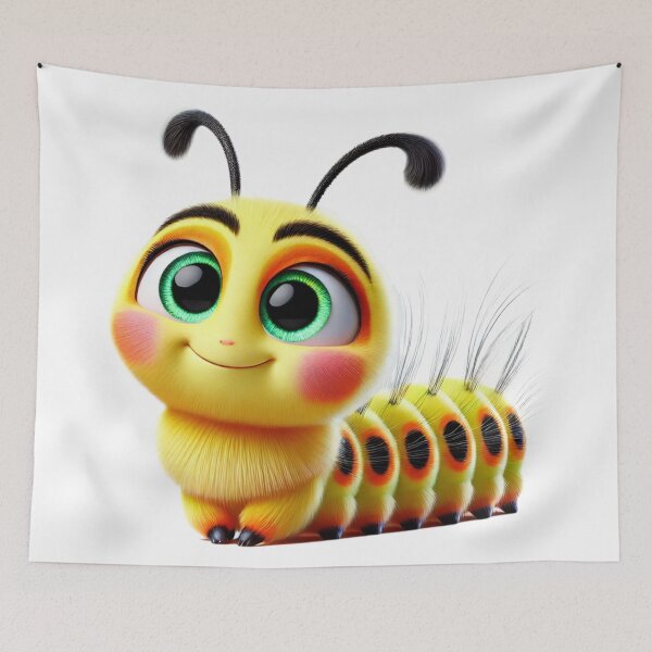 Item preview, Adorable Angled Sunbeam Caterpillar designed and sold by Sillytoe.