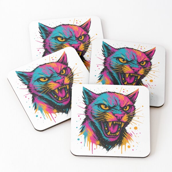 Item preview, Neon Panther Rage – Fierce Graffiti Style Animal Art T-Shirt designed and sold by LuckyFoxMerch.