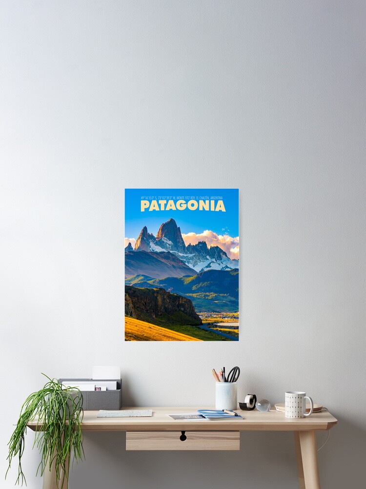 Thumbnail 2 of 3, Poster, Vintage-Style Patagonia Travel Poster designed and sold by travelwitheric.