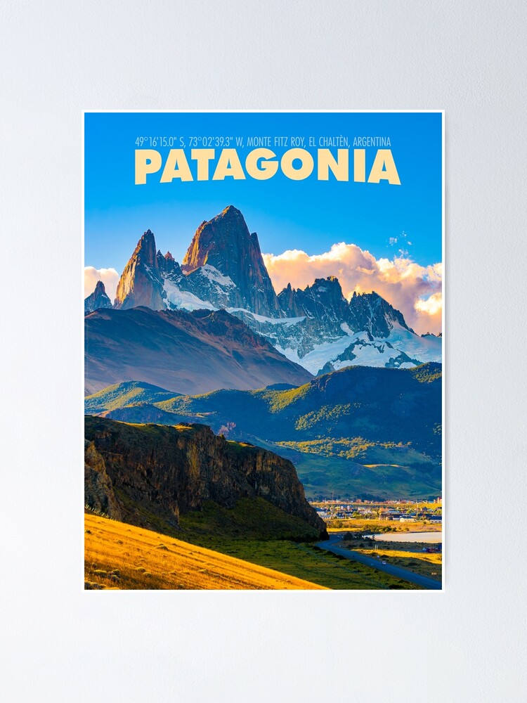Thumbnail 1 of 3, Poster, Vintage-Style Patagonia Travel Poster designed and sold by travelwitheric.