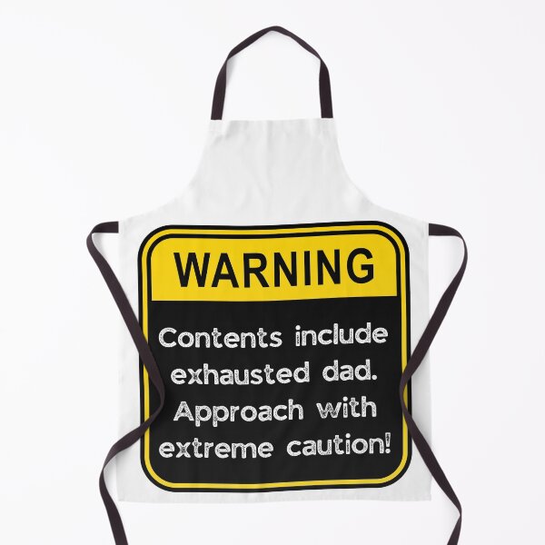 Item preview, Funny Warning Sign – Exhausted Dad Humor Tee designed and sold by Fredster1966.