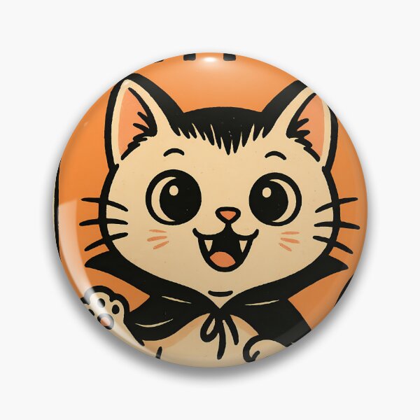 Item preview, Vam-purr – Cute vampire cat in retro comic style designed and sold by PixelForge.com.de.