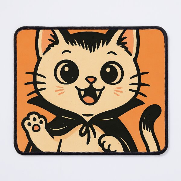 Item preview, Vam-purr – Cute vampire cat in retro comic style designed and sold by PixelForge.com.de.