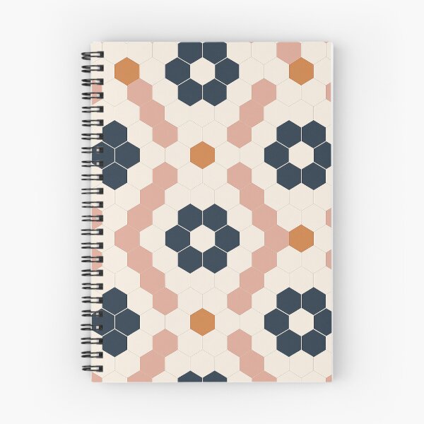 Item preview, Vintage Hex Tile Pattern in Earth Tones designed and sold by weirdfishes123.