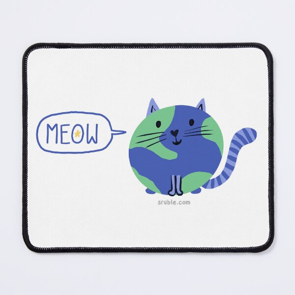 Item preview, Planet Earth Cat, "MEOW" designed and sold by StephanieRuble.