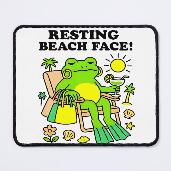 Item preview, Resting beach face frog designed and sold by mikemcgrew.