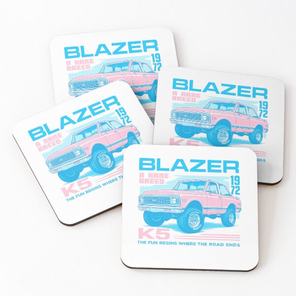 Item preview, 1972 K5 Blazer Off-Road Retro Vibe Art in Pink and Blue T-Shirt designed and sold by TheArtOfCar.